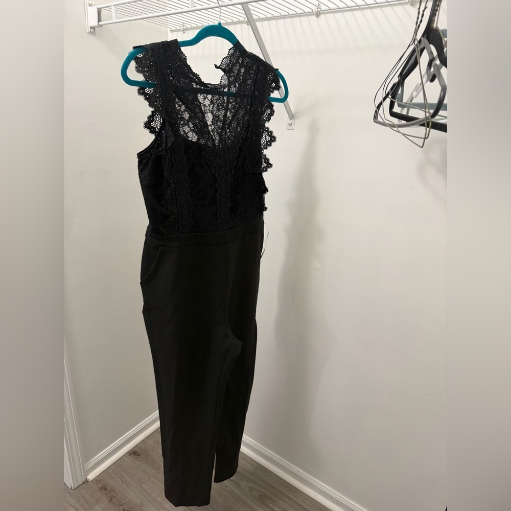 Elegant Black Lace Jumpsuit